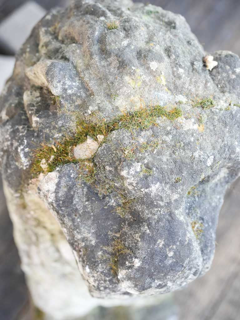 Rustic limestone decorative lions