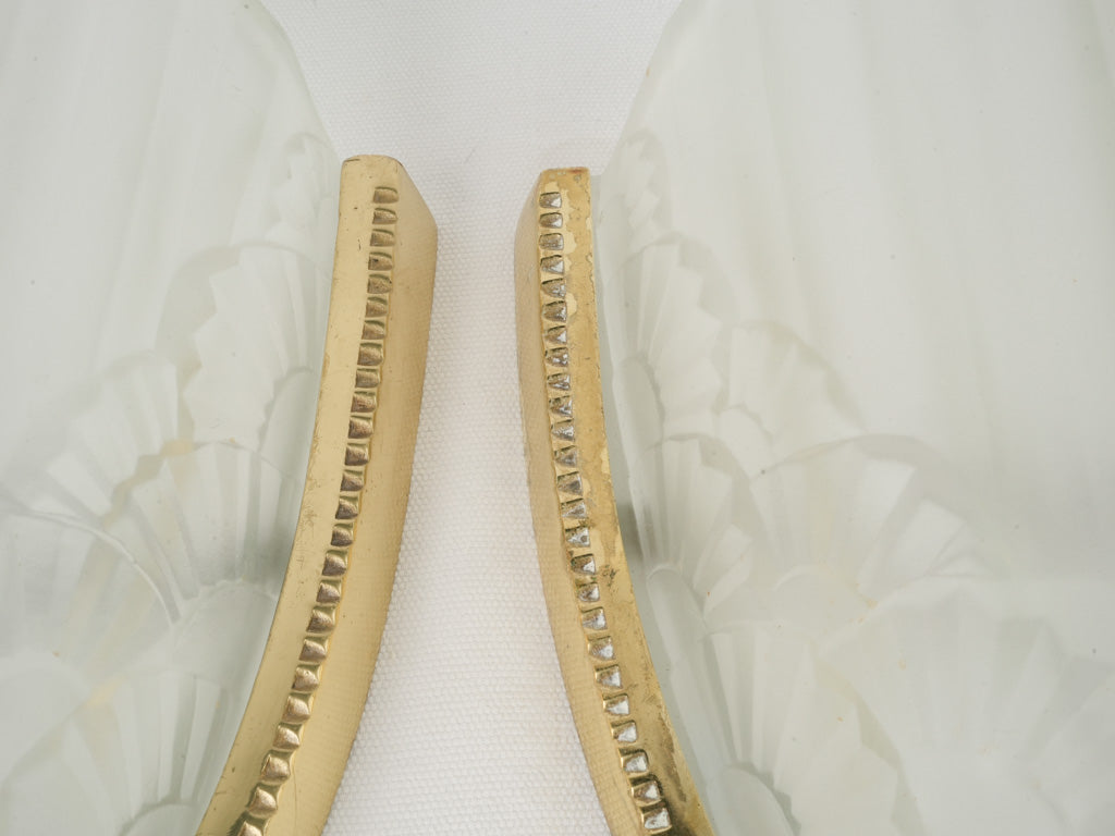 Classic brass wall-mounted lights