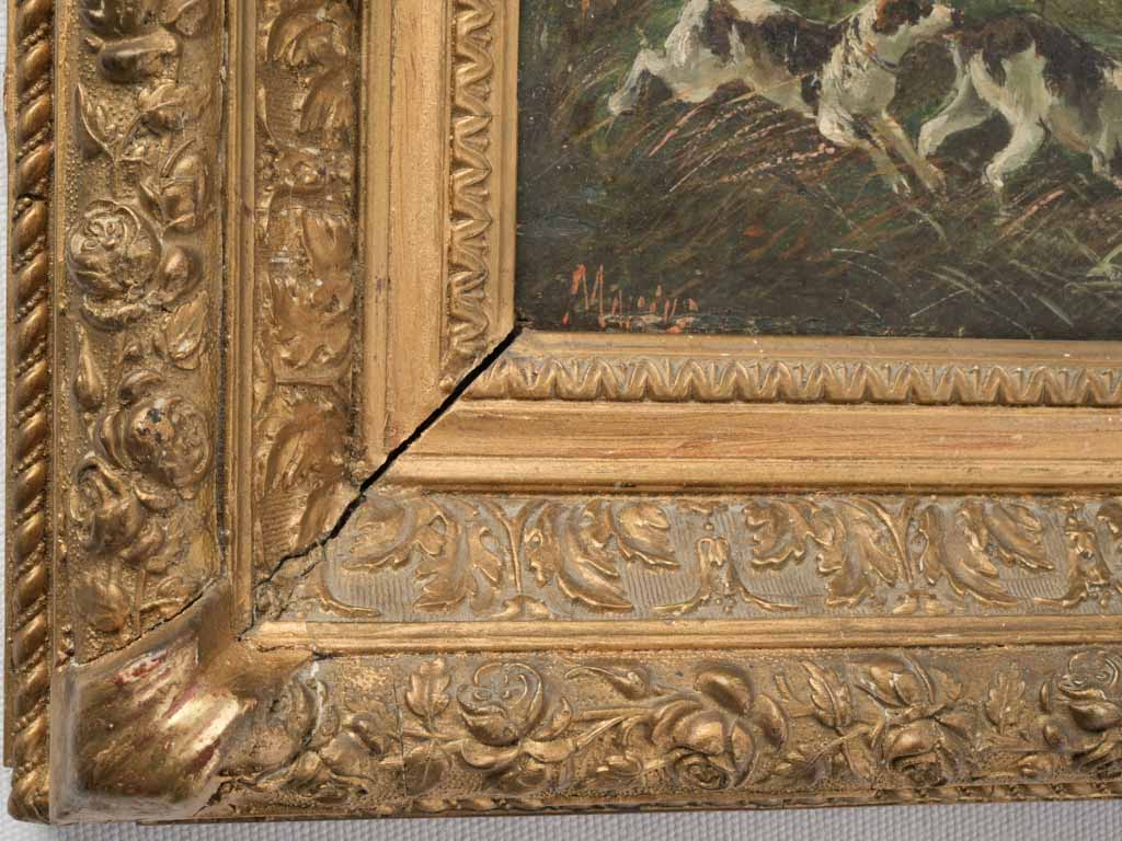 Aristocratic elegance countryside oil painting
