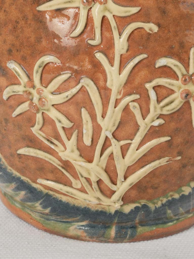 Mid-century Jaspe Glaze Savoy Pitcher