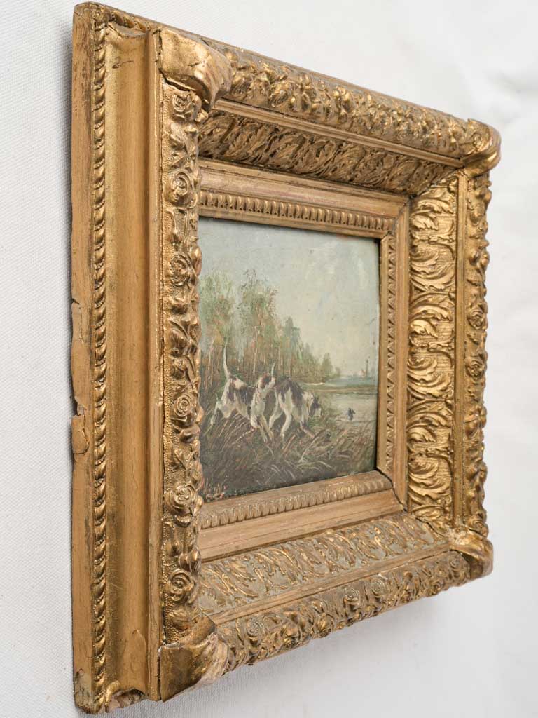 Classical style gilt frame painting