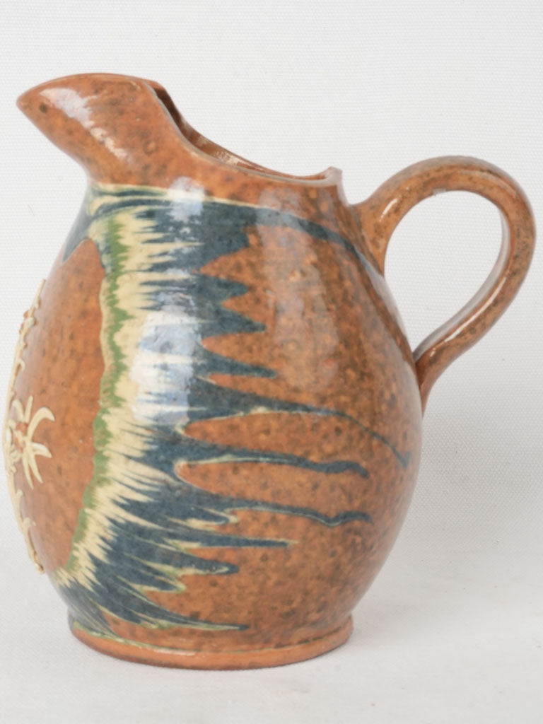 Marbled French Jaspe Glaze Pitcher
