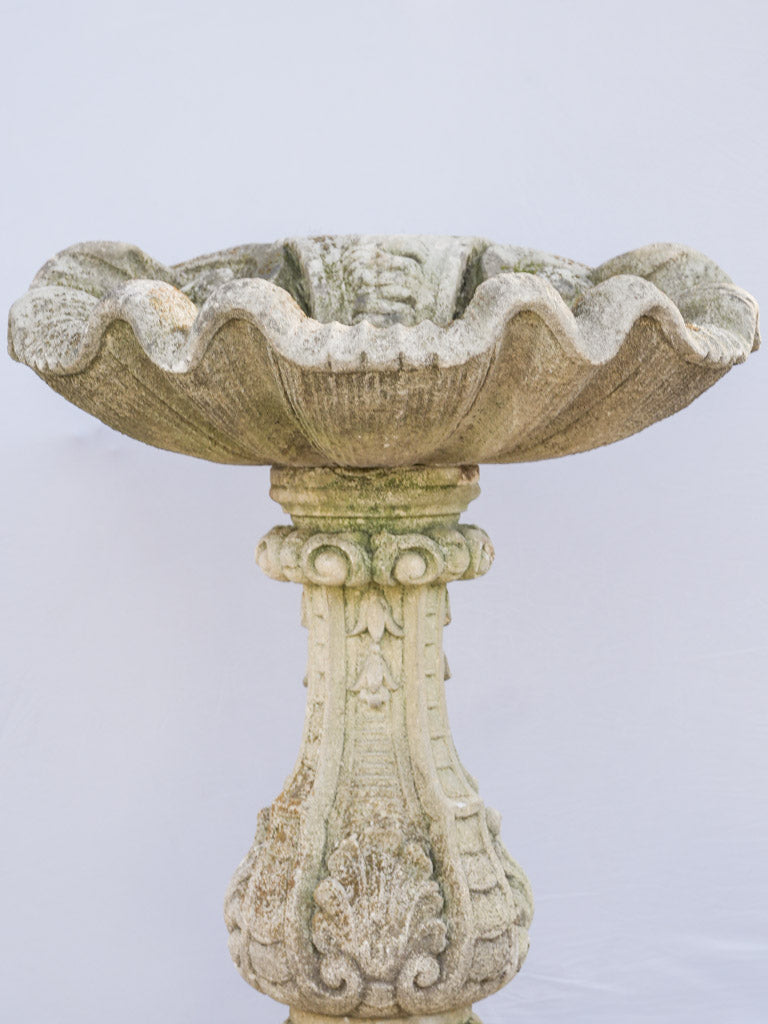 French reconstituted stone garden feature