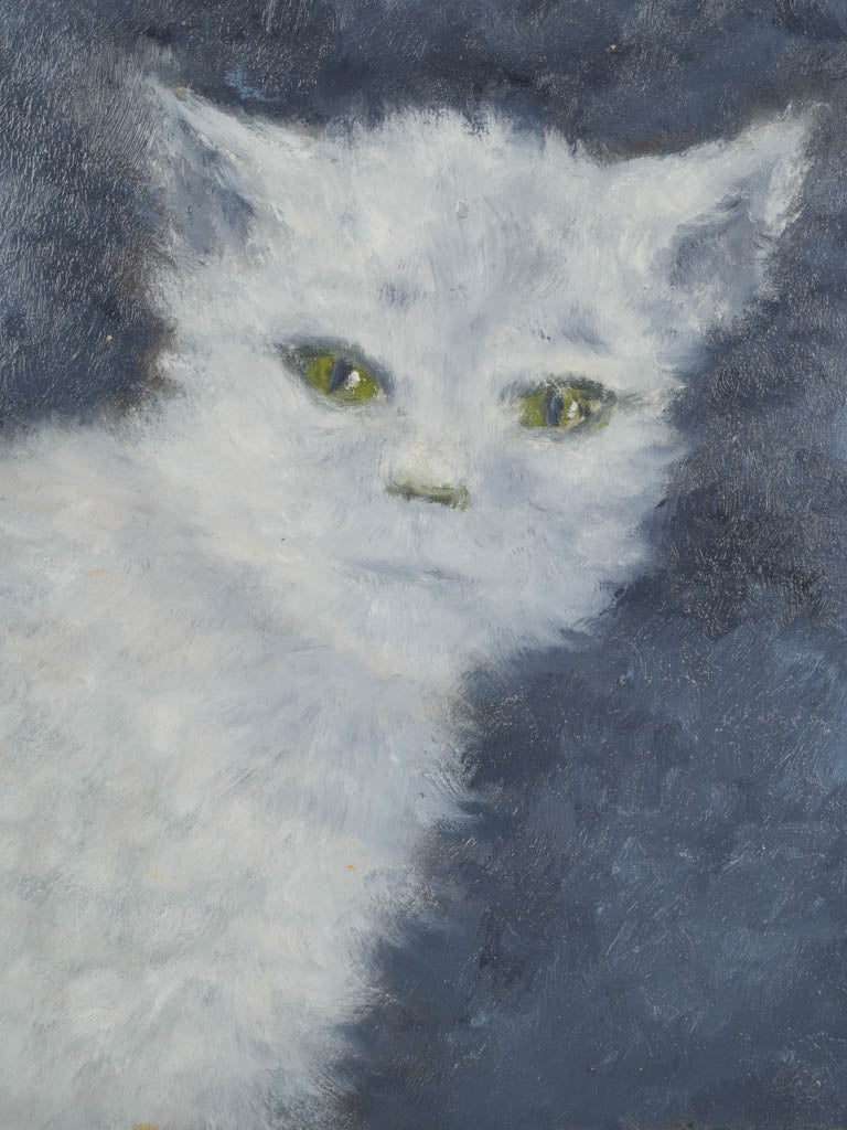 Soft-textured modern feline artwork