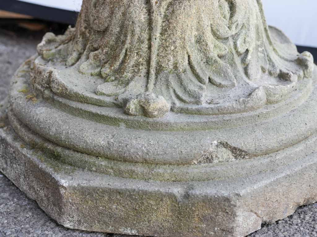 Refined antiquated garden birdbath