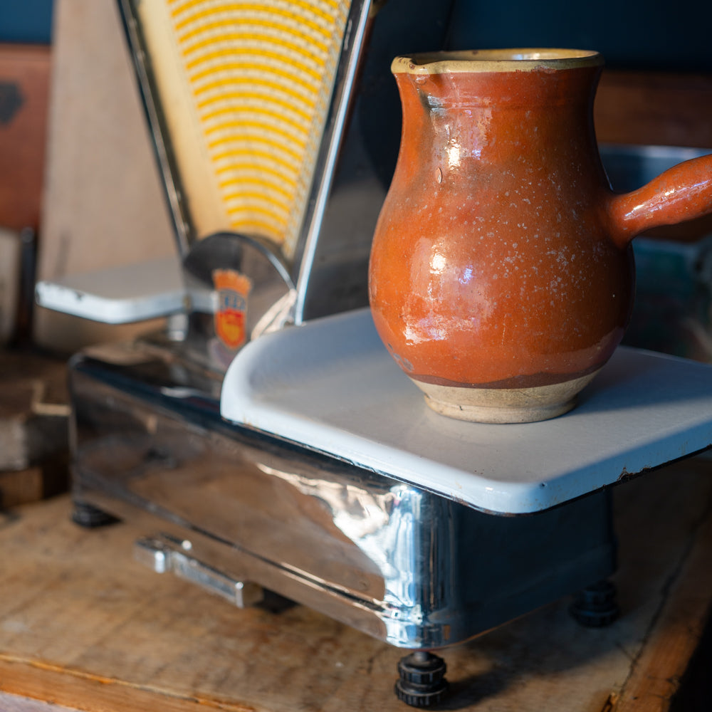 Early 1900s charming milk warmer pot