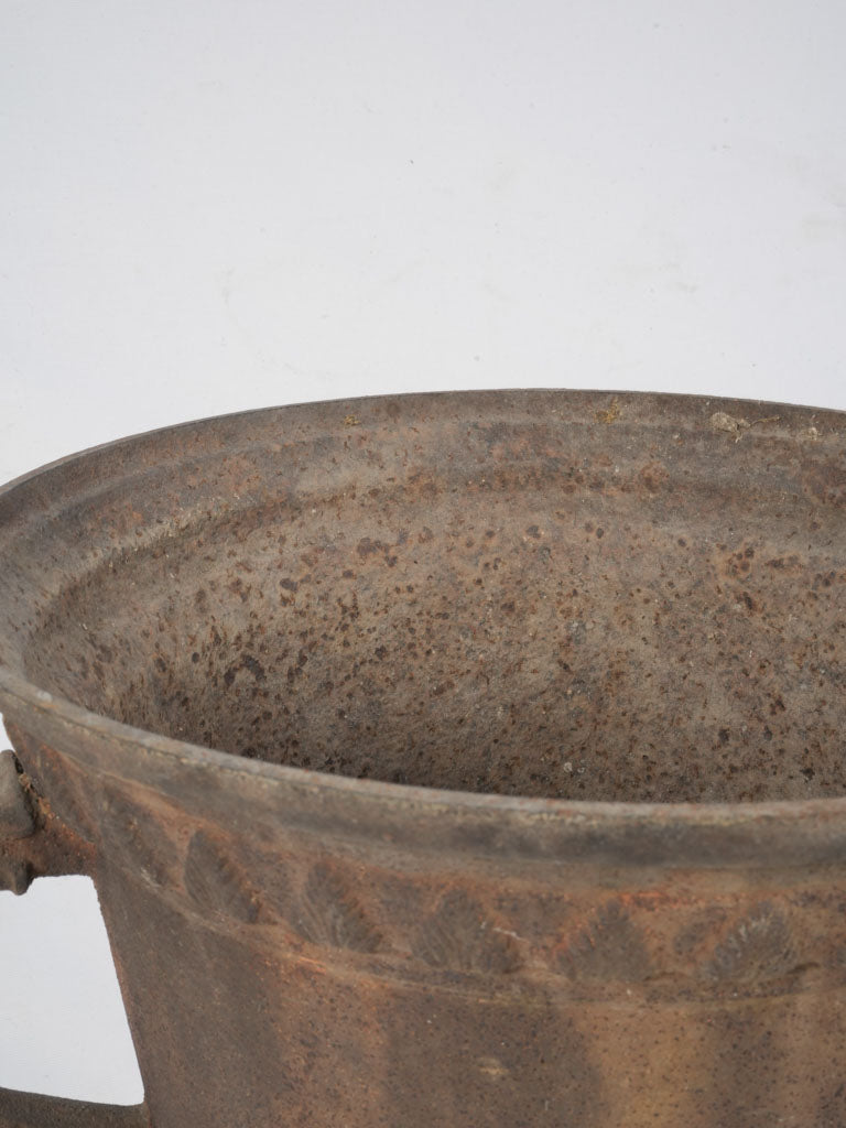 Intricate palmette motif urn