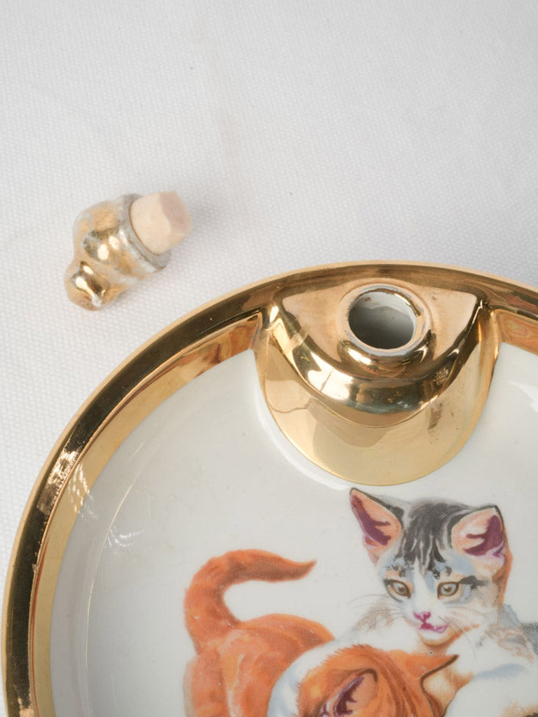 Delightful kitten-themed plate