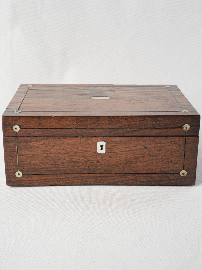 Elegant mother-of-pearl inlaid box