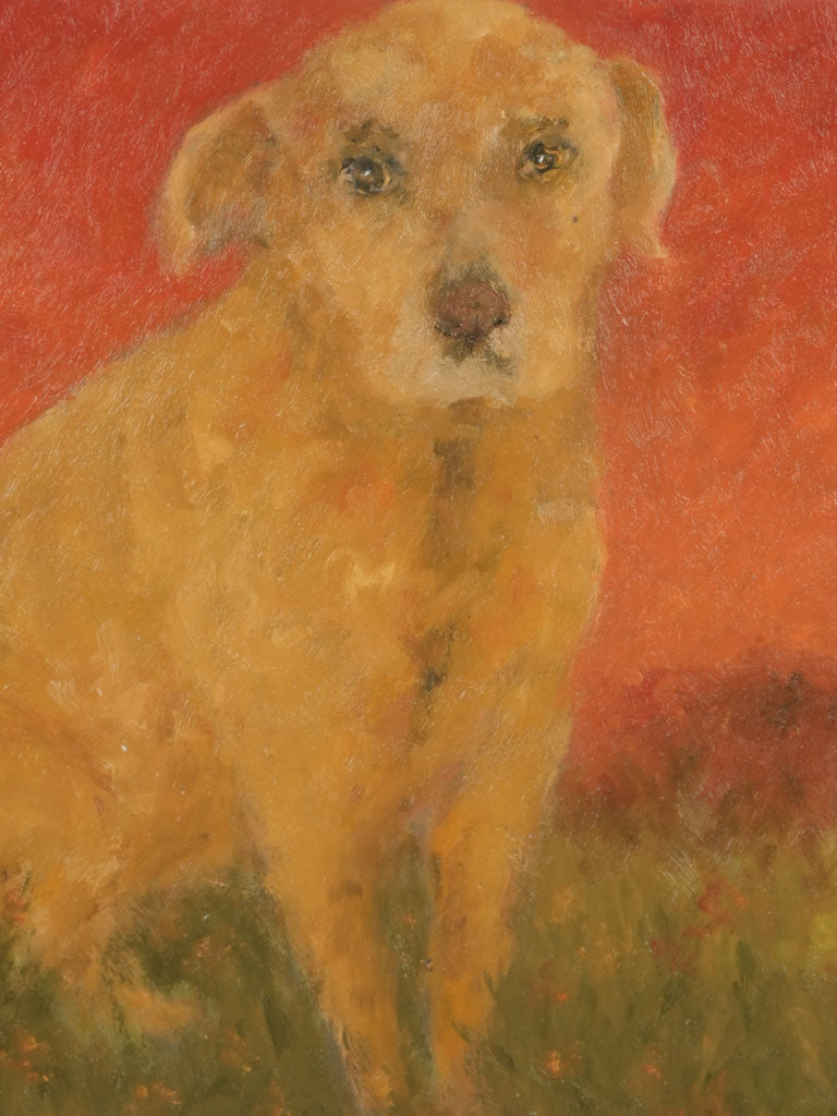 Small Contemporary Painting By Karibou - Lettre à Niels (A letter to Niels) - 15" x 15"