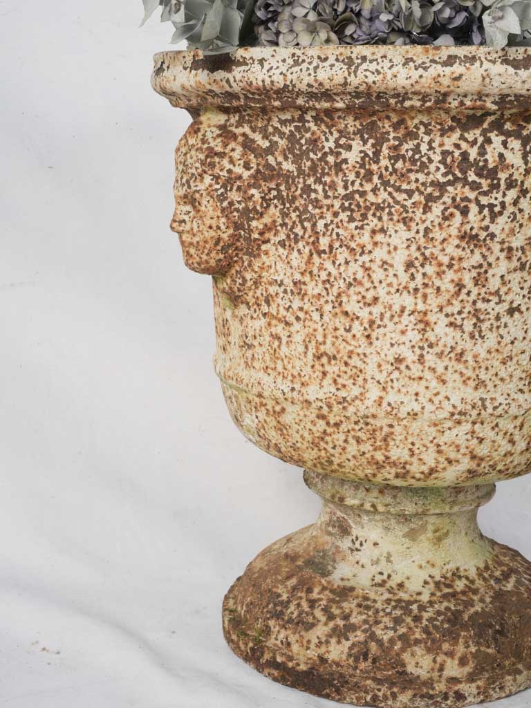 Rustic patinaed iron decorative elements