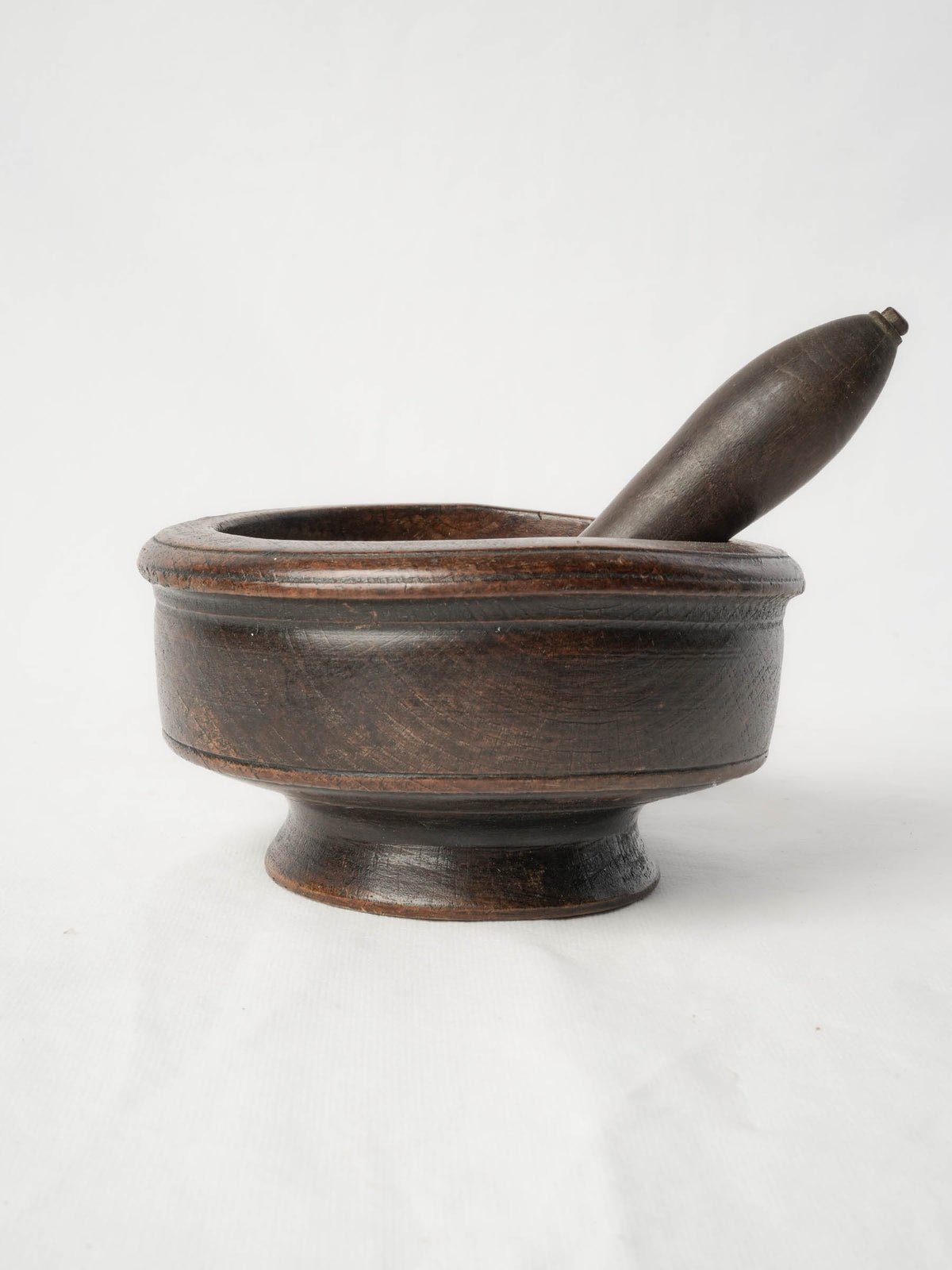Antique Rustic French Mortar & Pestle Set - 3½" x 7½"