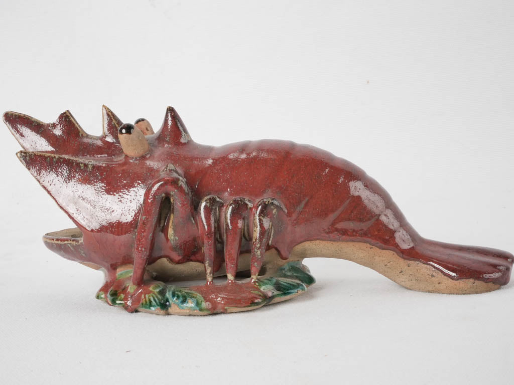 Wall mounted lobster vase - 1950s - 11¾"