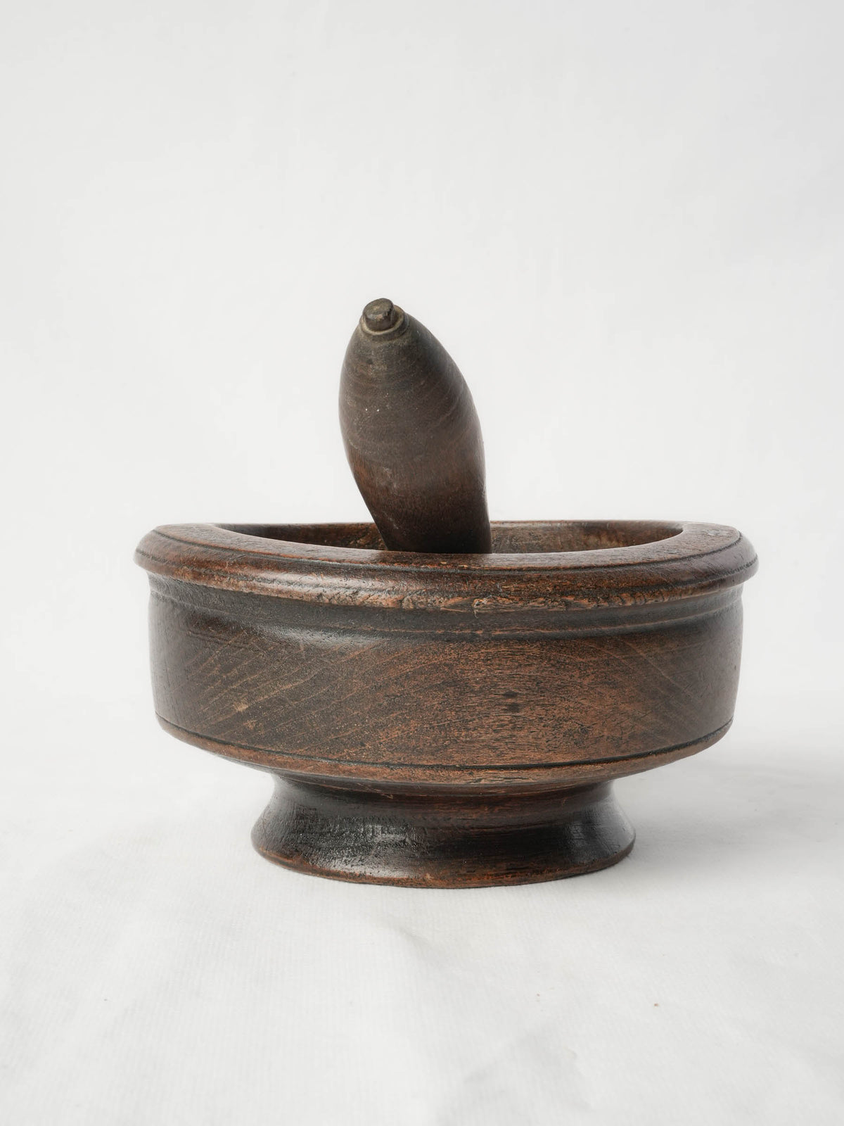 Antique Rustic French Mortar & Pestle Set - 3½" x 7½"