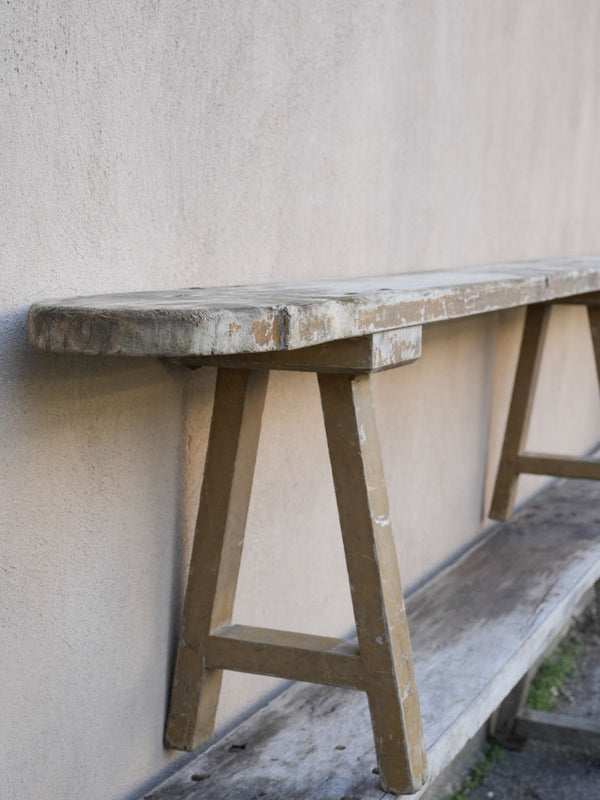 Charming, Aged "Guinguette" Bench