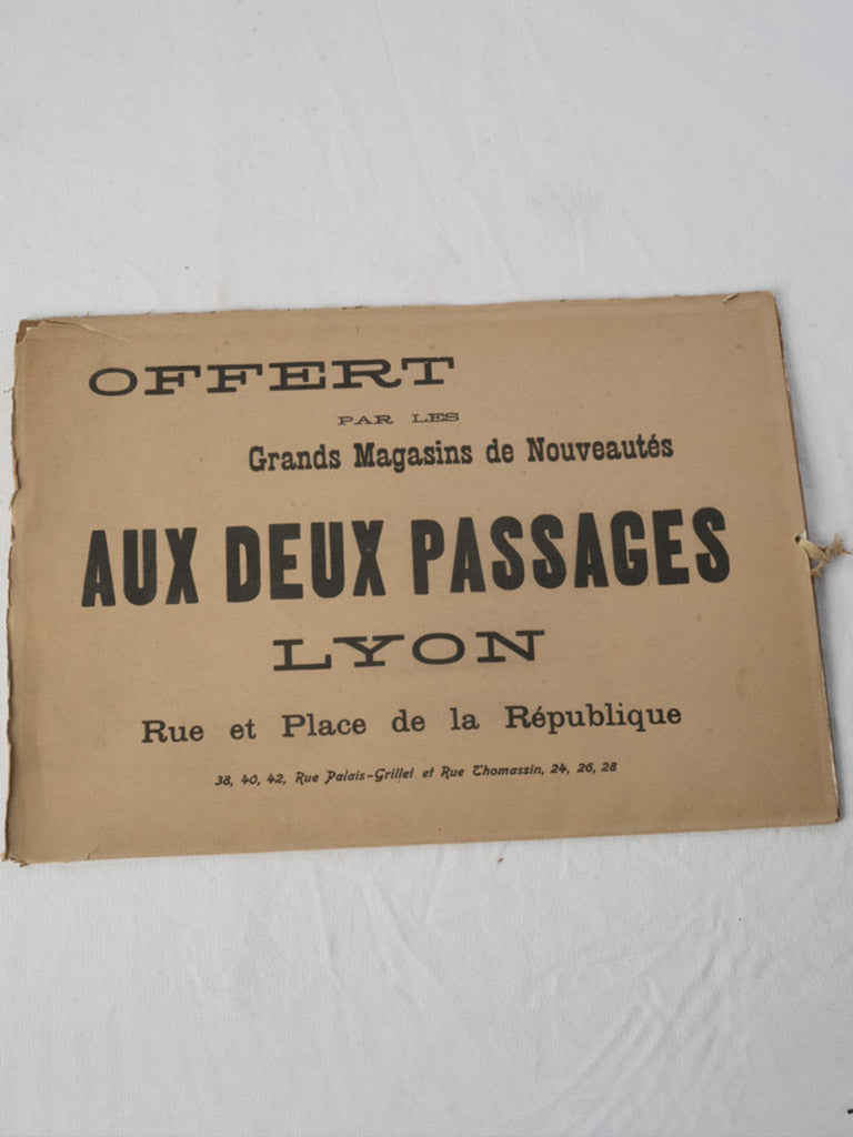 1905 Belle Époque Advertising Calendar for a Department Store in Lyon – 17¾"