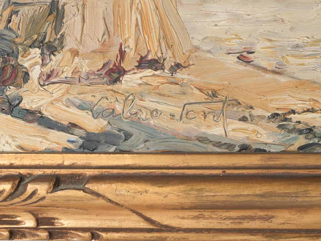 Classic seascape painting - Marseille harbor