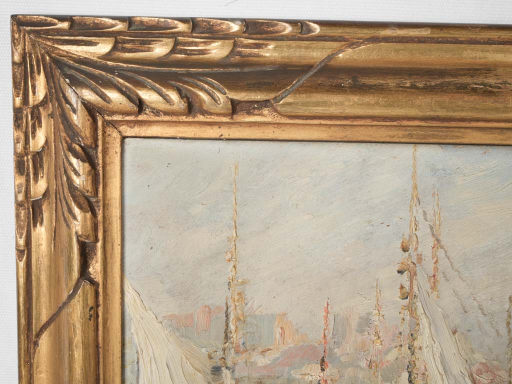 Traditional seascape Louis Labrot Font painting
