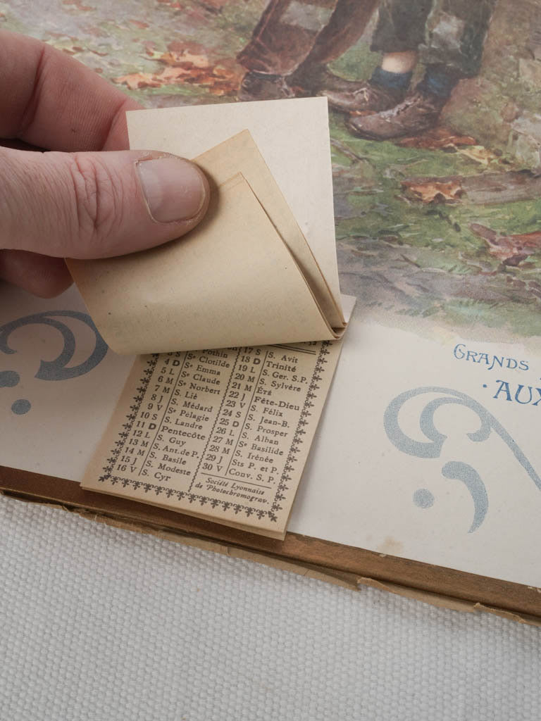 1905 Belle Époque Advertising Calendar for a Department Store in Lyon – 17¾"