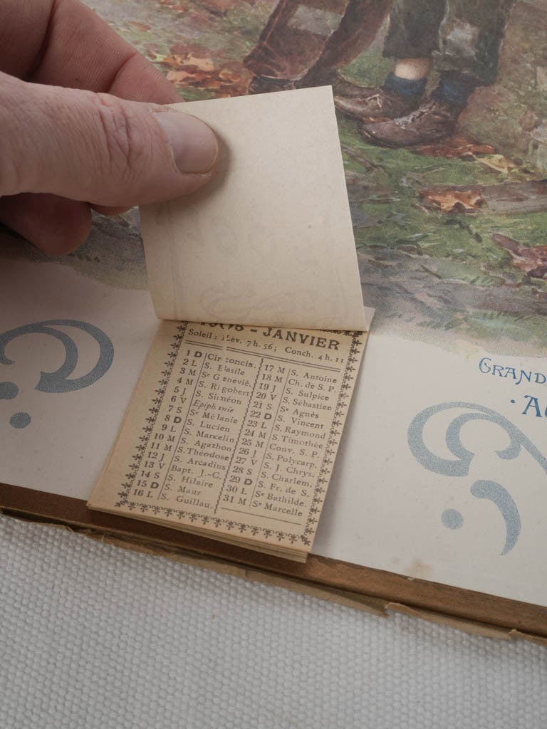 1905 Belle Époque Advertising Calendar for a Department Store in Lyon – 17¾"