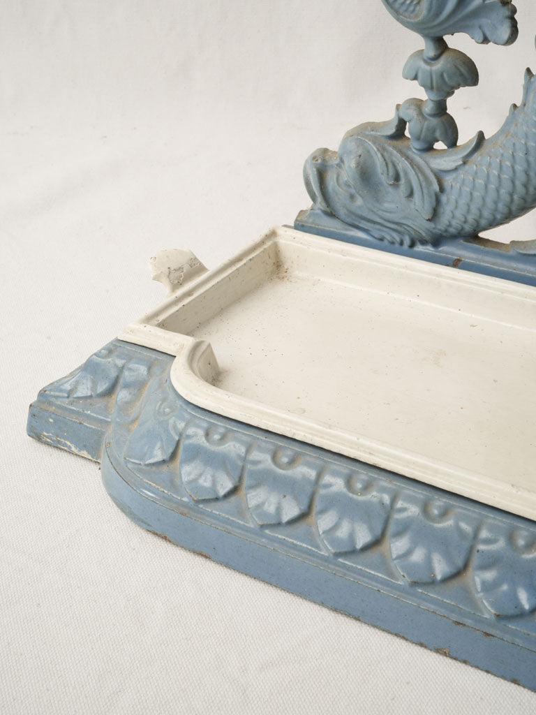 Coastal bright blue umbrella holder