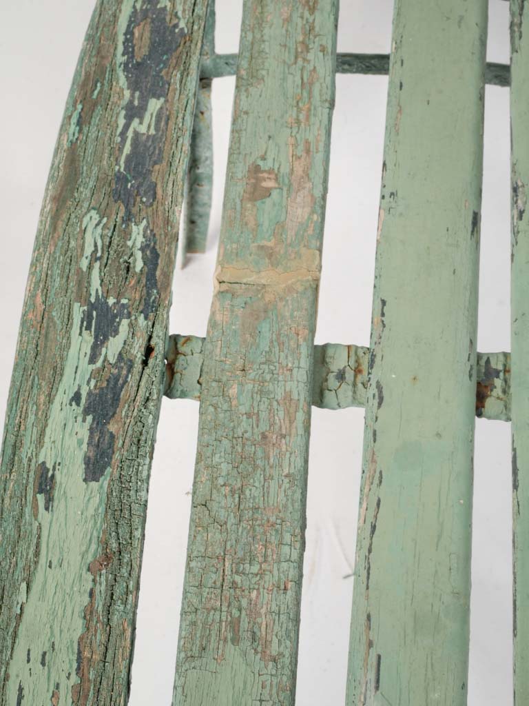 Decorative worn paint armchair