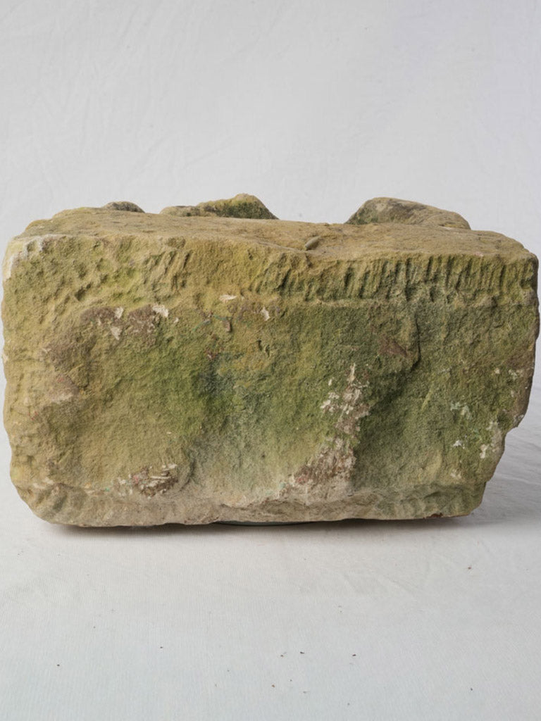 Authentic layered tone stone stoup