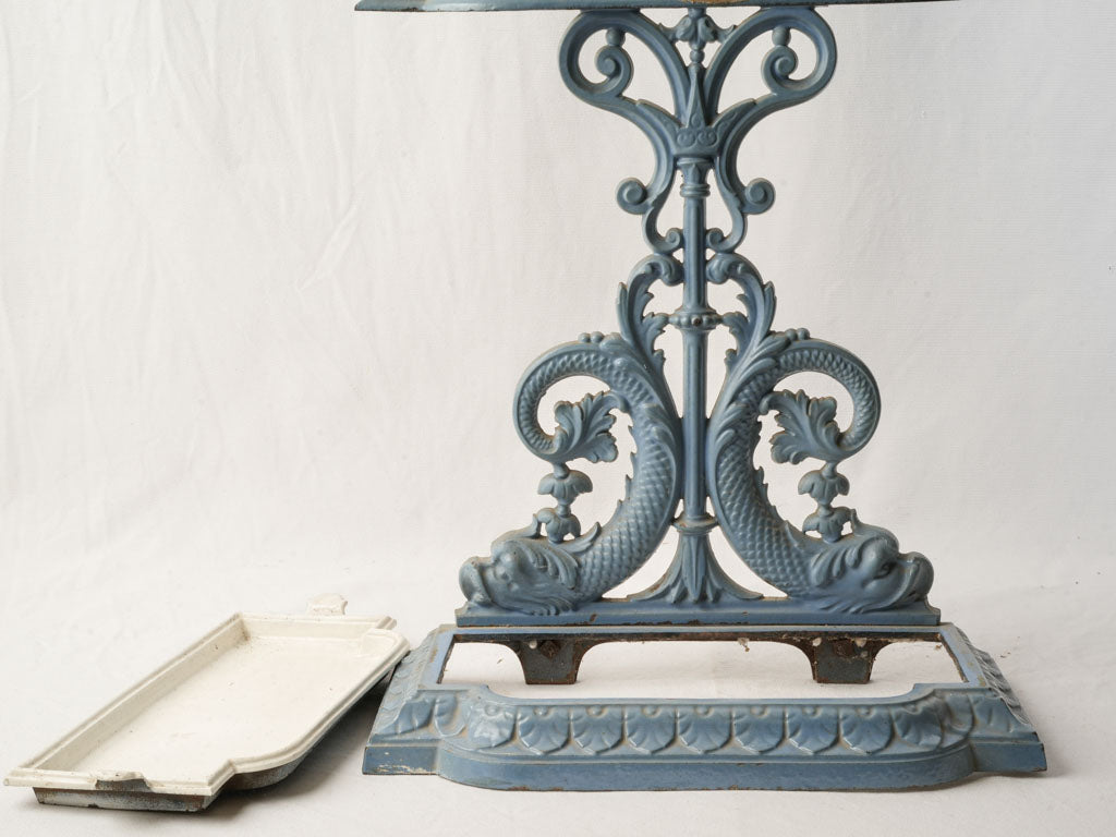 Cornflower blue hallway decor