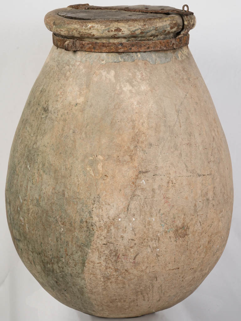 Rustic Mediterranean storage jar