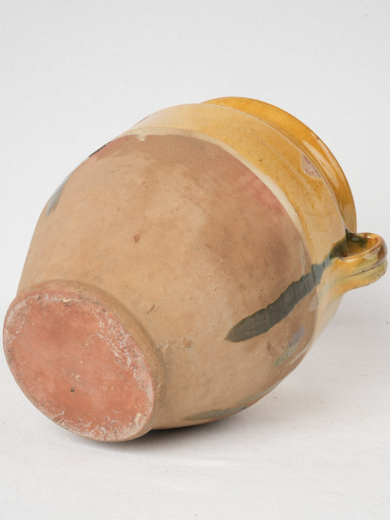 Timeless French ocher earthenware pot