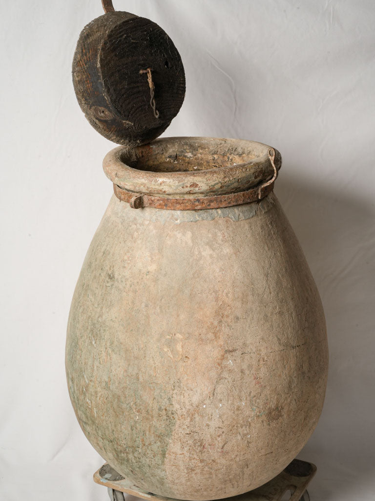 Vintage Provençal pottery vessel