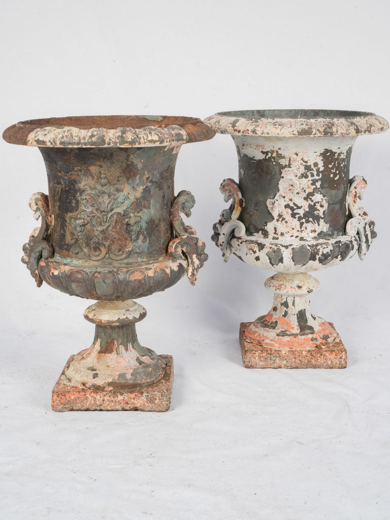 Historic 19th-century copper urns