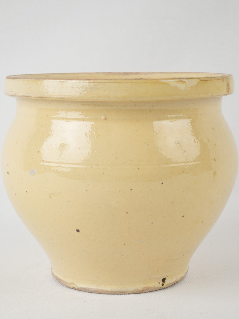 Vintage Chanteduc pale yellow chamber pot