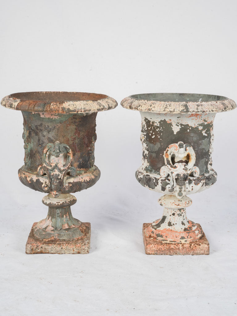 Graceful classical garden urns