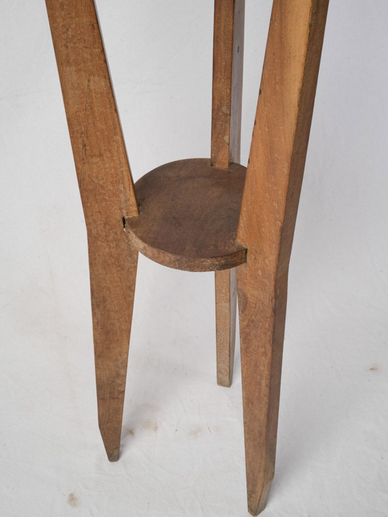 Traditional warm-toned wooden pedestal