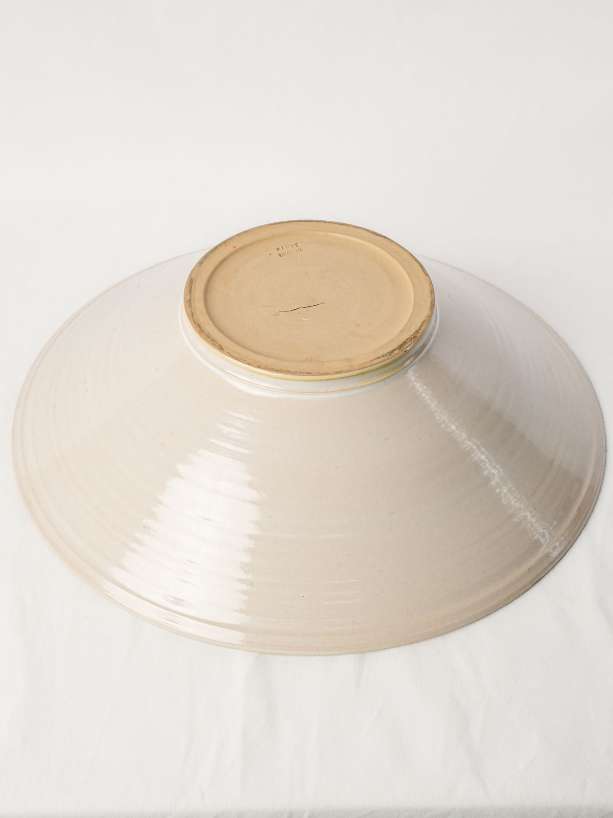 Large Contemporary Sanke Thurnau Studio Pottery Bowl w/ Striking Interior Glaze - 20"