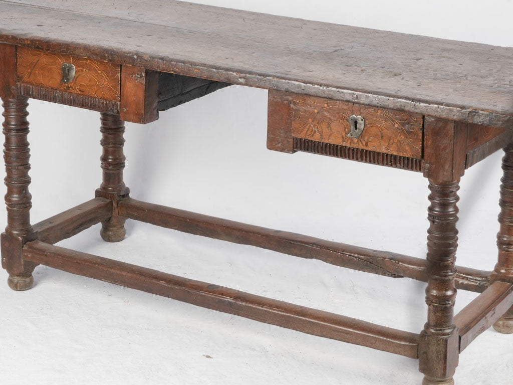 Patina-rich 17th-century oak table