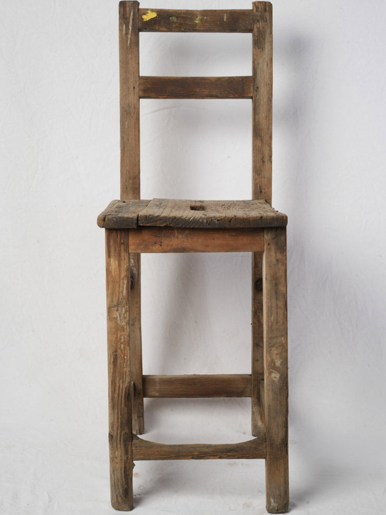 Antique hand-crafted timber chair