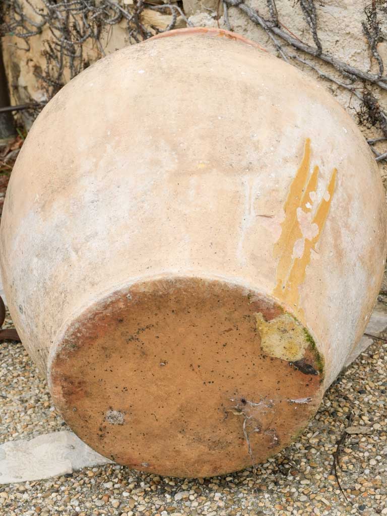 Weathered vintage French terracotta jar