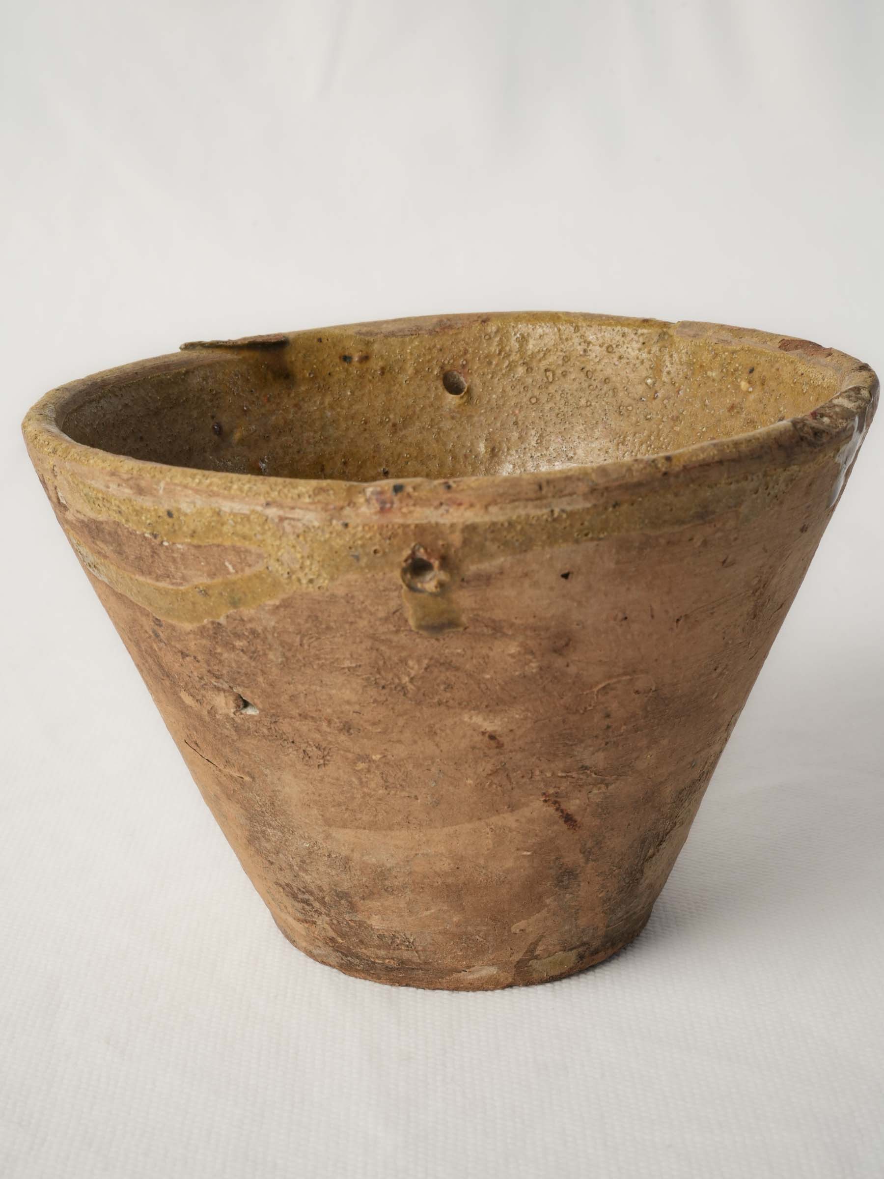 Antique French Terracotta Pine Resin Collector Pot - 11¾"