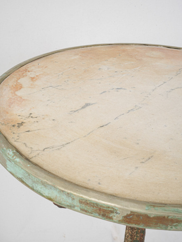 Rustic cast iron base table