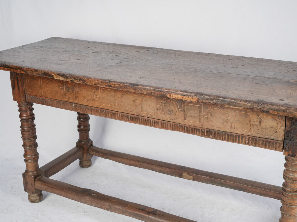 Rustic character-filled oak furniture