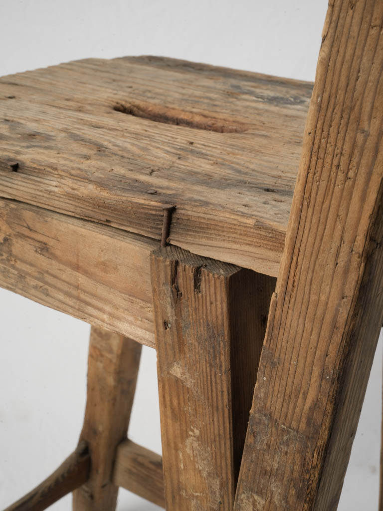 Vintage chair with rustic elegance