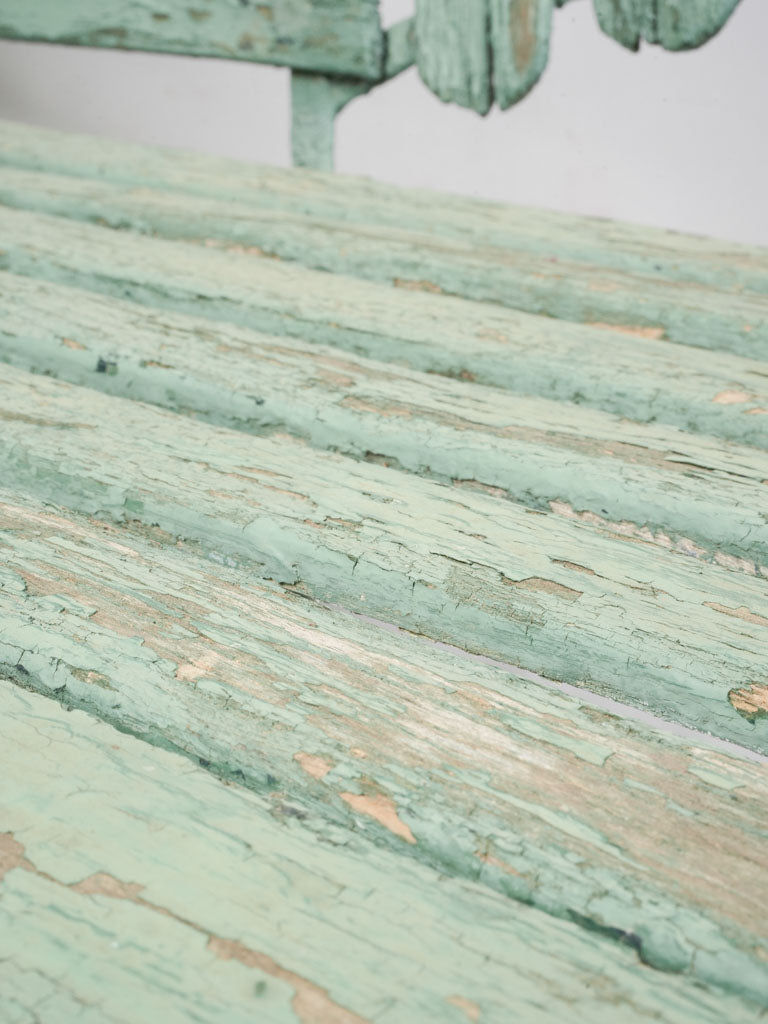 Decorative impact metal bench