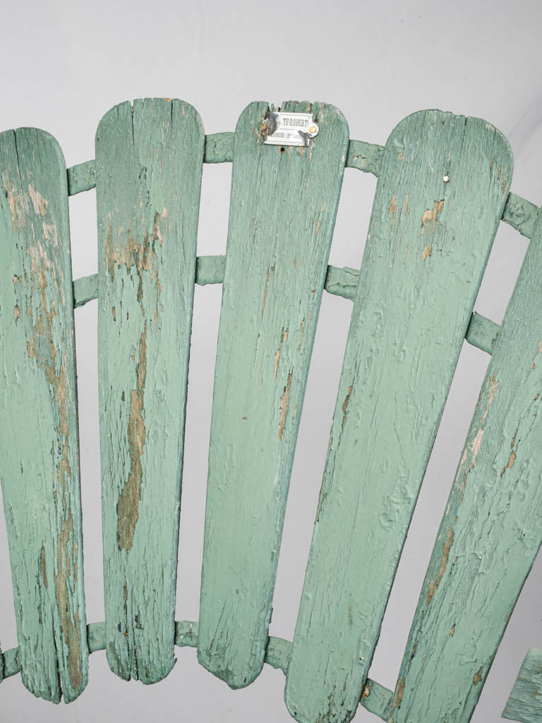 Romantic patina garden bench