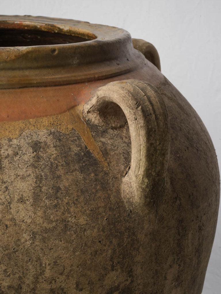 Honey-amber glazed ceramic artwork