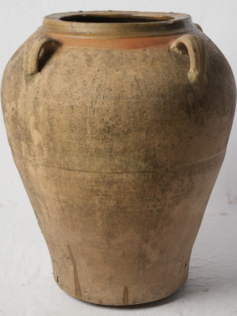 Antique hand-thrown earthenware vase