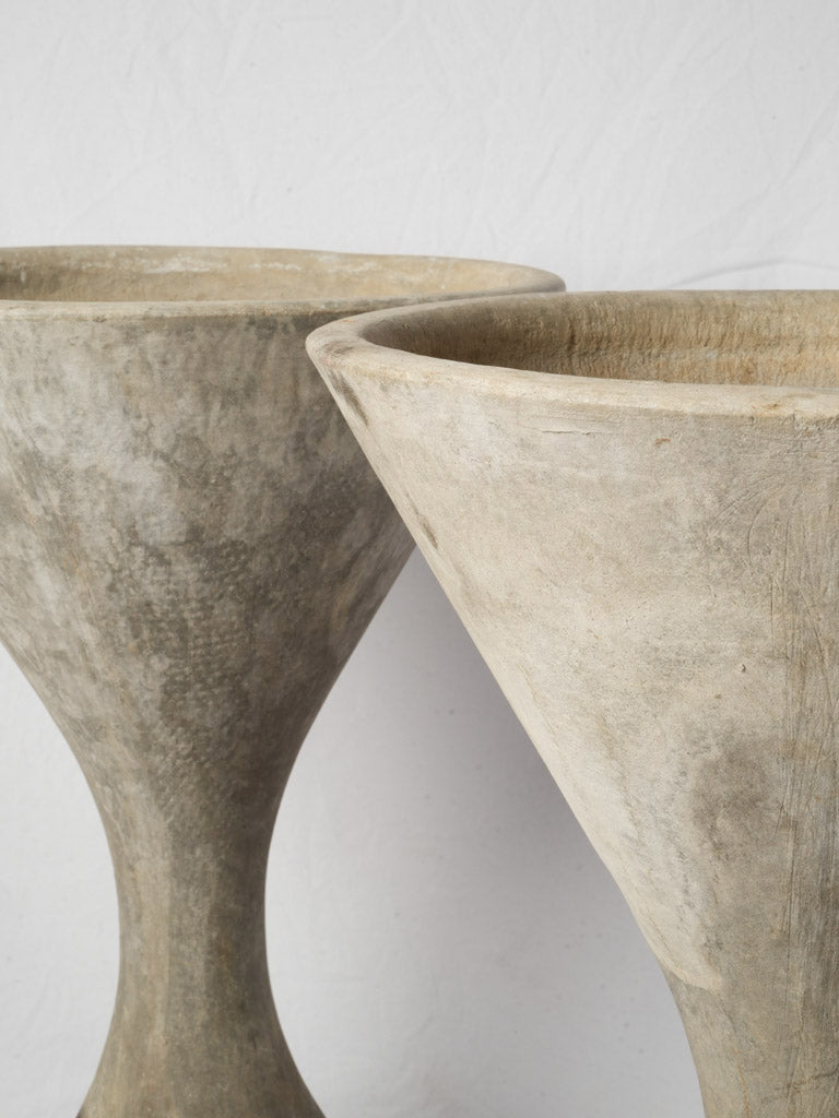Mottled grey surface planters