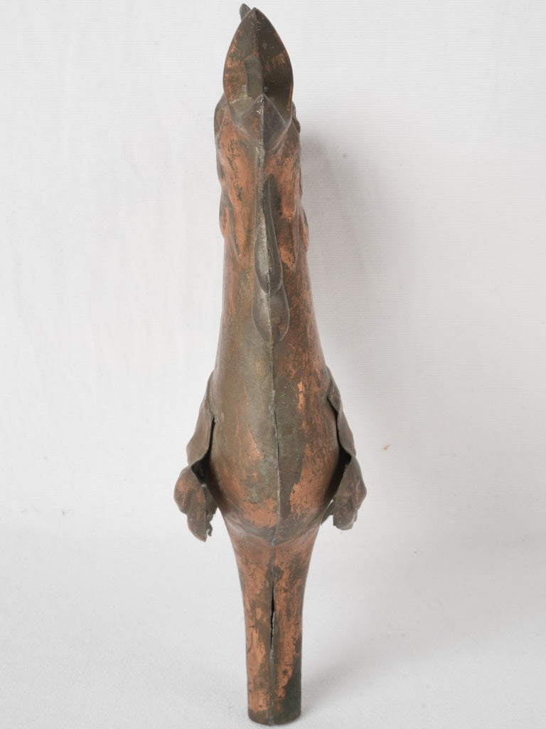Ornate copper weathervane piece
