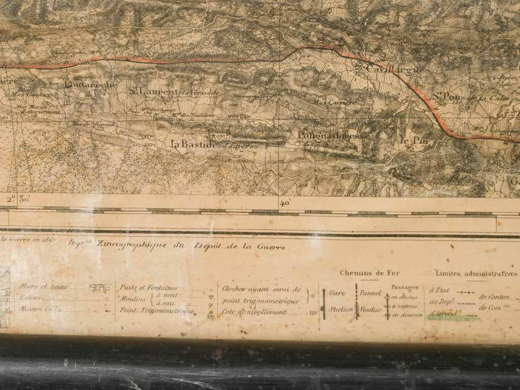 Textured museum-quality map